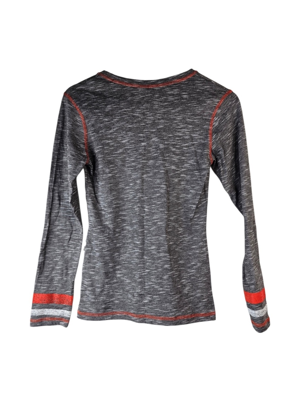 NFL Womens Small Cleveland Football Long Sleeve Shirt NWT Brown Graphic Top - Picture 4 of 5